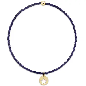 ENEWTON | Hope Classic Bracelet with Star Gold Disc - Navy