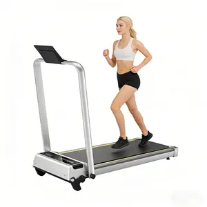2 in 1 Walking Pad Treadmill for Home and Office, Foldable Compact Treadmill with Quiet Motor, Easy Storage, Ideal for Daily Walking, Cardio Training & Fat Burn