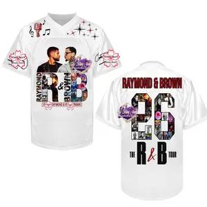 U and Brown R&B Tour 2026 Baseball Jersey, Raymond Brown Concert Back Print