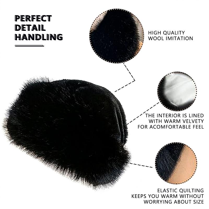 Women's Winter Woolly Beret Faux Fur Decorated Fashion Hat Warmth Protection Versatile Elegant Foldable Breathable One Size Fits Most Women's Winter Woolly Beret Faux Fur Decorated Fashion Hat Warmth Protection Versatile Elegant Foldable Breathable One Size Fits Most