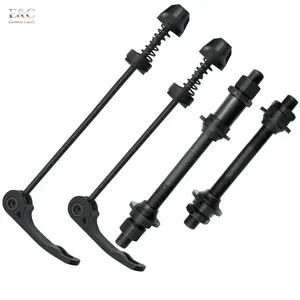EC 1 Pair Bike Quick Release Axle Skewer Bicycle Hub Parts, Front & Rear Axle Hollow Shaft Replacement Kit for Road, Mountain, MTB, BMX Bikes
