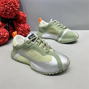 2025 Summer Men's Mesh Breathable Sports Casual Shoes: Men's Stylish Thick-Soled Dad Shoes