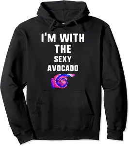 I'm With sexy avocado Tie Dye Halloween Matching Couple Cost Pullover Hoodie - Emilyschwe Shop 86B08HD7WCGJ