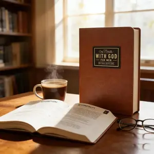 365-Day Daily Devotional Prayer Journal for Christian Men, Premium Faux Leather Scripture Guide, Pocket-Sized Bible Study Companion for Morning Prayer, Quiet Time, Church, Travel & Spiritual Growth Gift for Husband, Dad & Him
