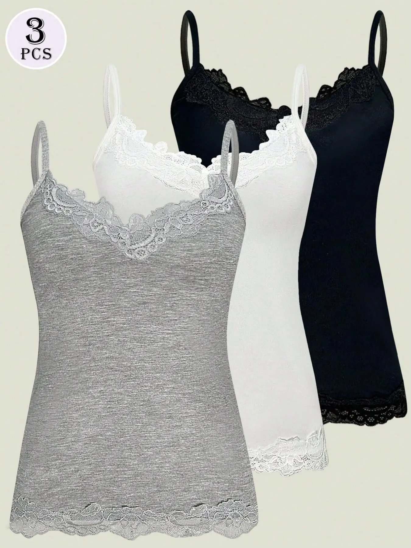 New Lace Patchwork Halter Vest Top Women, V Neck Design, Inner Layering, Stylish and Comfortable, Perfect for Casual Wear