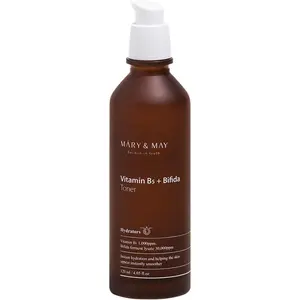 [Mary&May] Vitamine B5 + Bifida Toner 120ml,Hydrating Toner Korean, Low pH Toner for dry sensitive Skin, toner for combination skin, b5 vitamin, Alcohol Free, Fragrance Free