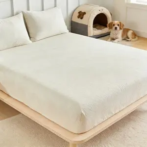 Luxury High-Definition Fitted Sheet Set, Soft Baby Skin Touch, Temperature Control, Full Coverage, Durable Stitching, Includes 1 Fitted Sheet & 2 Pillowcases, Complete Sheet Set