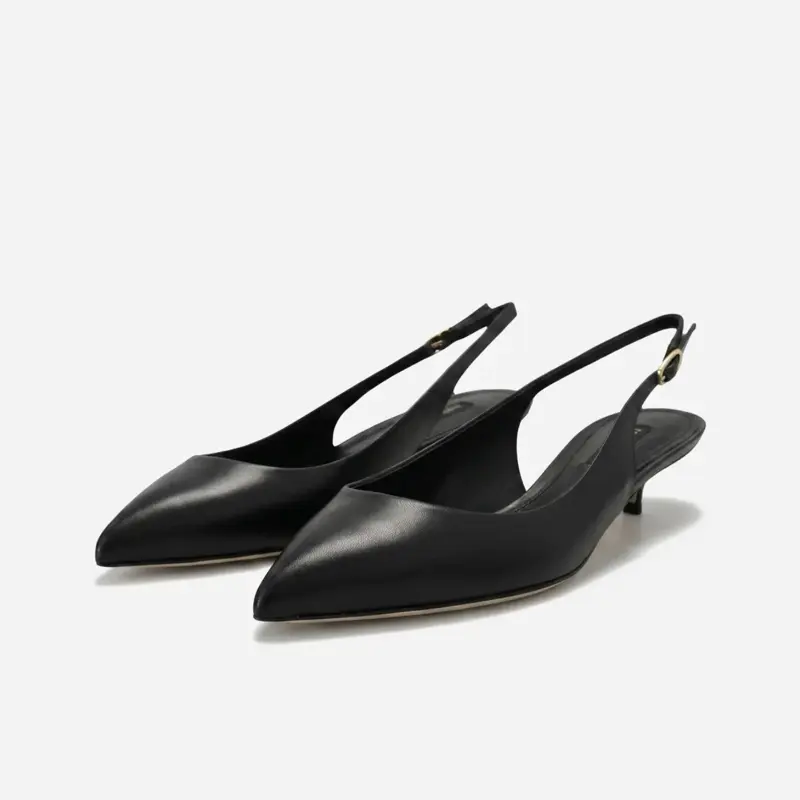 Dolce & Gabbana Leather Heels Kitten Size 36.5
