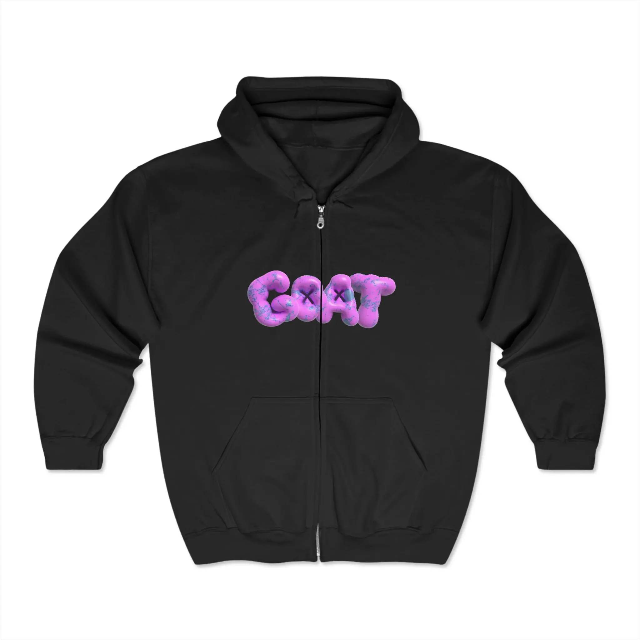 GOAT "Greatest Of All Time" Full Zip Hoodie - Heavy Blend