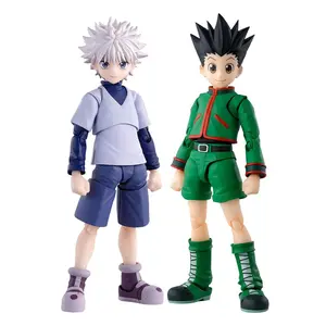 Anime Hunters Figure Gon Freecss Killua Zoldyck Figure Removable Model Zoldyck Action Figure Doll Car Ornament Toy Birthday Gift