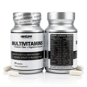 New Arrival HNSUPP Multivitamins 120 Ct | Prebiotics & Digestive Enzymes for Immunity, Energy & Gut Health
