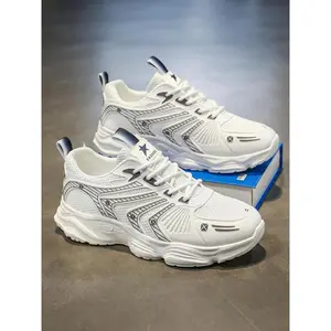 Men's All-Season Casual Shoes, Ditsy Floral PU Leather Sneakers, Comfortable Walking Footwear, Rubber Sole, Low Ankle Height, Trendy Sportswear