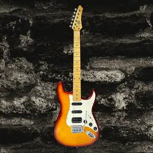 Aslin Dane AST-4 Vintage Sunburst with glossy maple fingerboard.