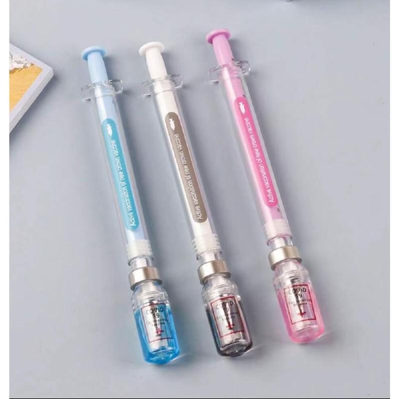 2026 Viral Syringe Pen  | Colorful 0.5mm | Student Creative Stationery