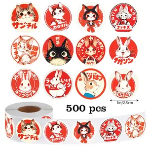 500pcs Traditional Style Stickers for Teachers Adults Parents Classroom School Work Learning Training Anime Handmade Adhesive Labels