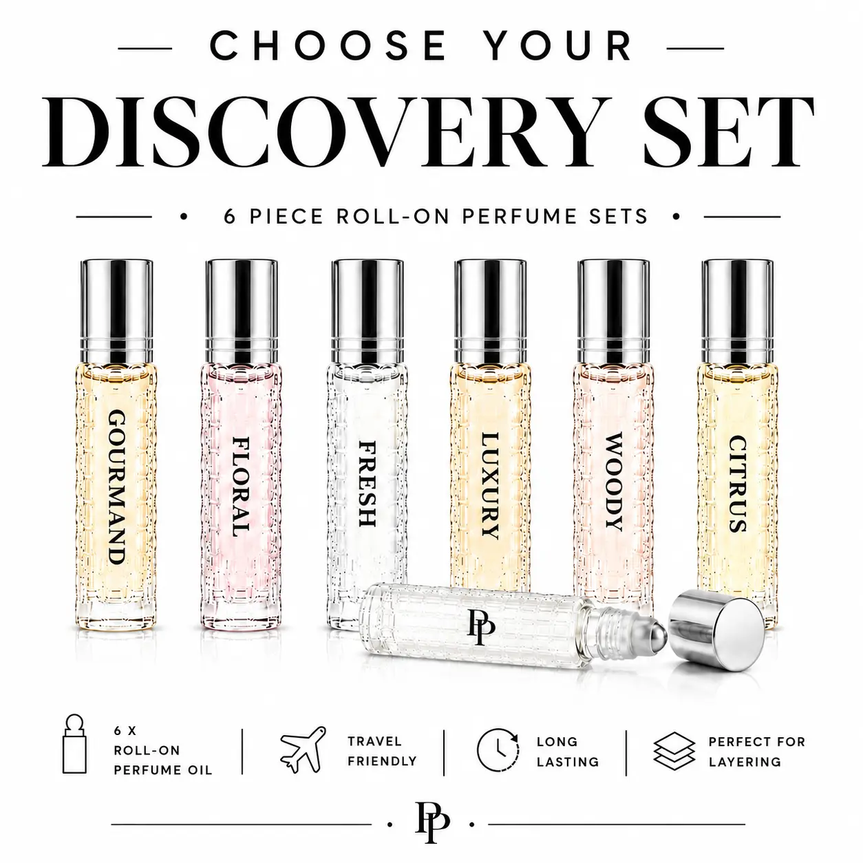 6pc Roll-On Discovery Set Oil Concentrates - Alcohol Free