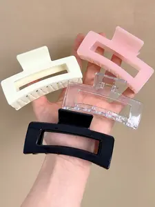 4 Pack Medium Size Shark Hair Claws Set in and Transparent Hot, Sweet Versatile Hair Accessories for Daily Use, Ideal for Spa and Makeup