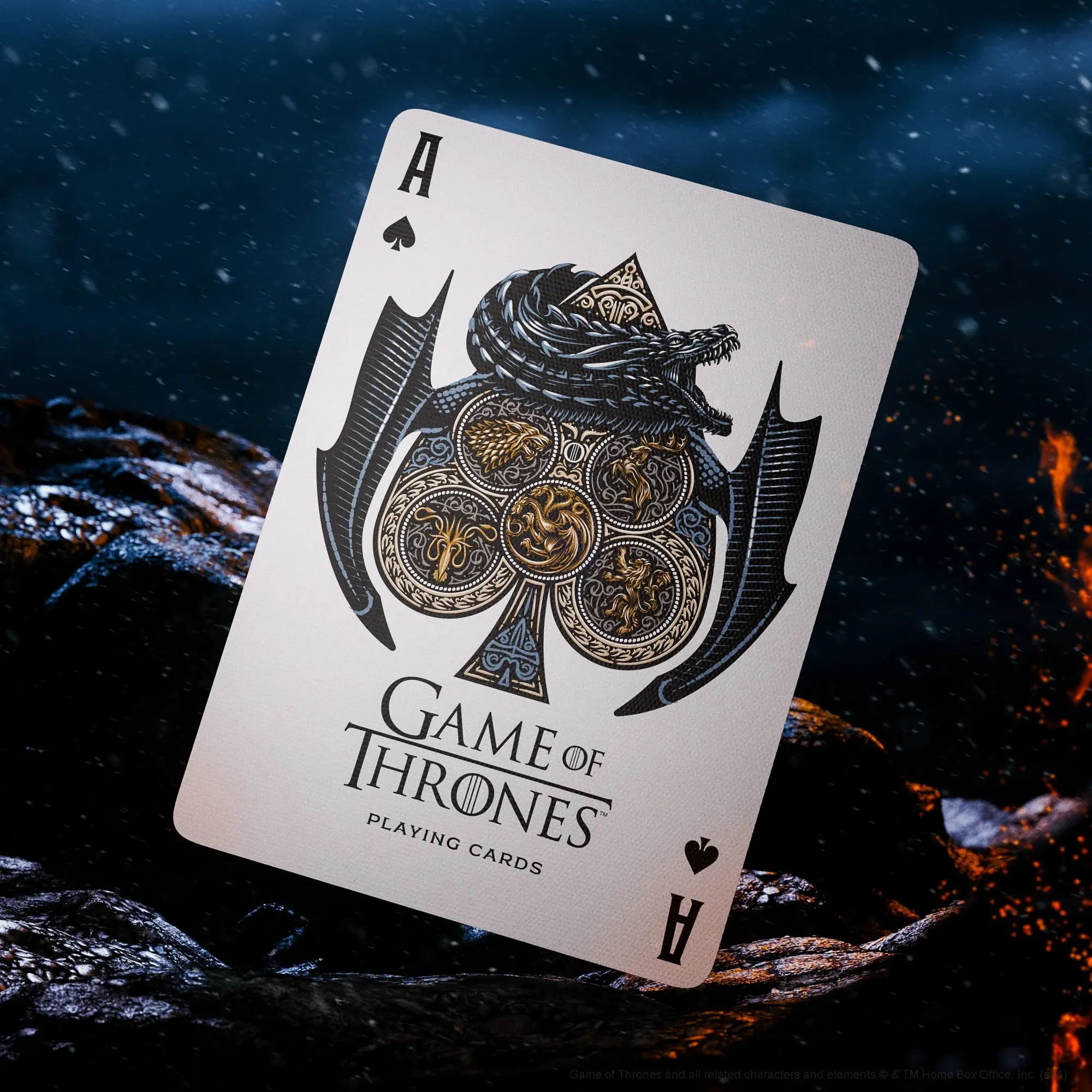 Gothic Dragon Poker Playing Cards, Medieval Fantasy Deck Premium Kingdom, Collectible Poker Cards Gift Set for Fans