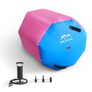 Inflatable gymnastics backflip air mat track air cylinder air roller grinding mat barrel bending trainer yoga Exercise Mat