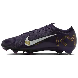 Nike Zoom Mercurial Vapor 16 Elite FG 'Grand Purple' x Kylian Mbappé Men's Lightweight Responsive Football Boots with Flyknit Upper & Zoom Air Cushioning
