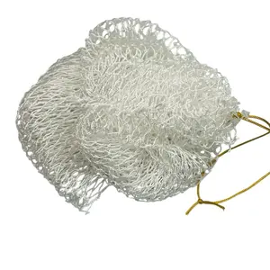 KN Soft African Exfoliating Net Sponge for FACE Facial Cleansing Tools Navy Blue and White Personal Care