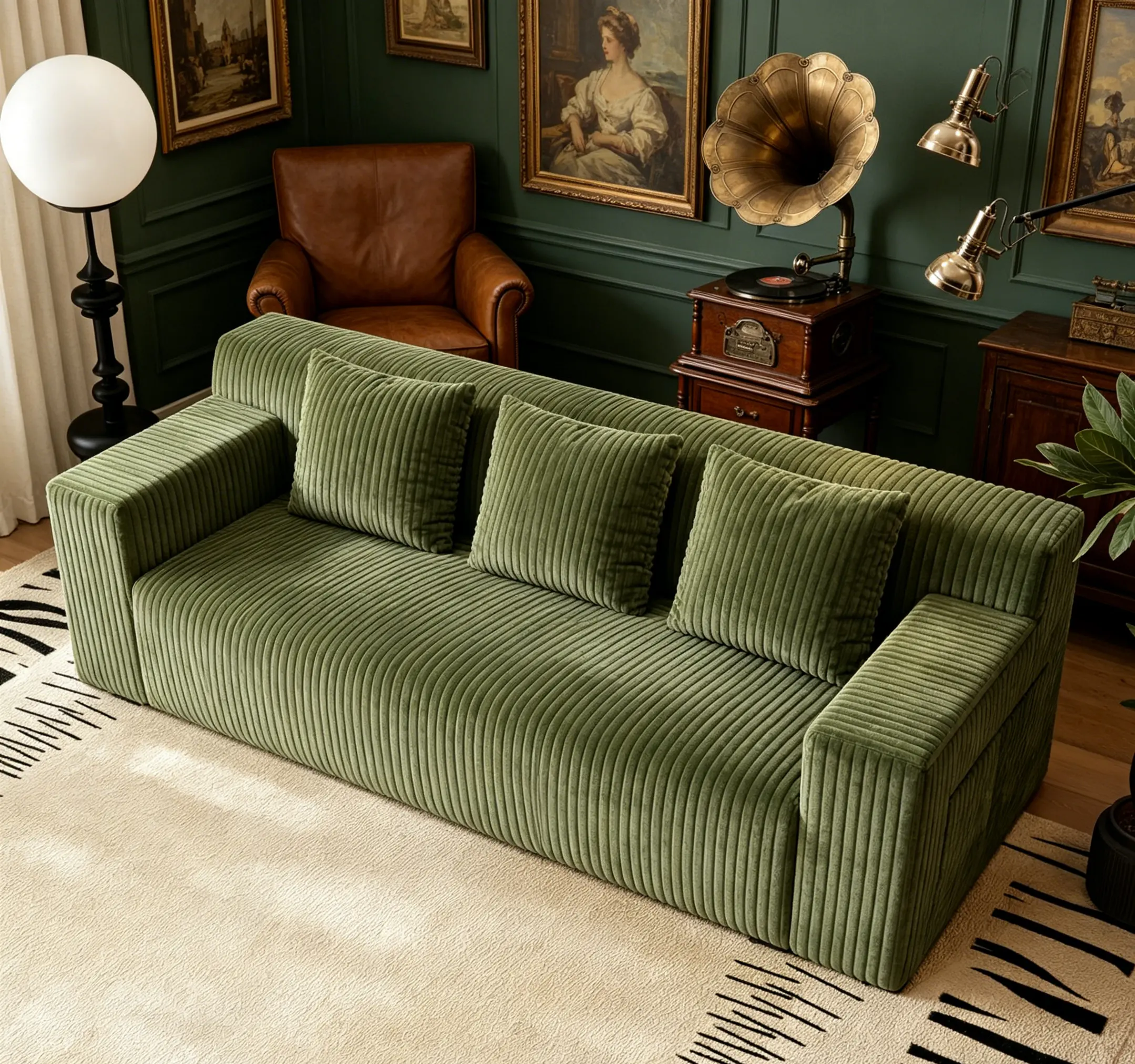 Corduroy Loveseat - No Assembly Required, Bouncy 71" Deep Seat Comfy Couch for Small Apartments, Minimalist Decluttering Indoor Furniture, Kids-Friendly L-Shaped Sectional Sofa Alternative, Children, L Shaped Couch, Sofa Sectional Couch