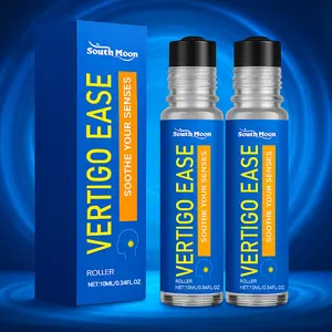 BUY 1 GET 1 FREE,Vertigo Ease Aromatherapy Roll-on- Essential Oils for Dizziness & Nausea -Marigold,Peppermint - 10ml calmante Stress Relief Serum