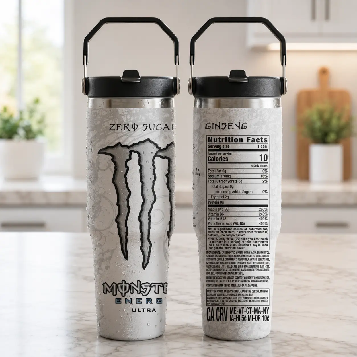 Insulated Stainless Steel Sports Water Bottle with Carry Handle – Reusable Travel Tumbler