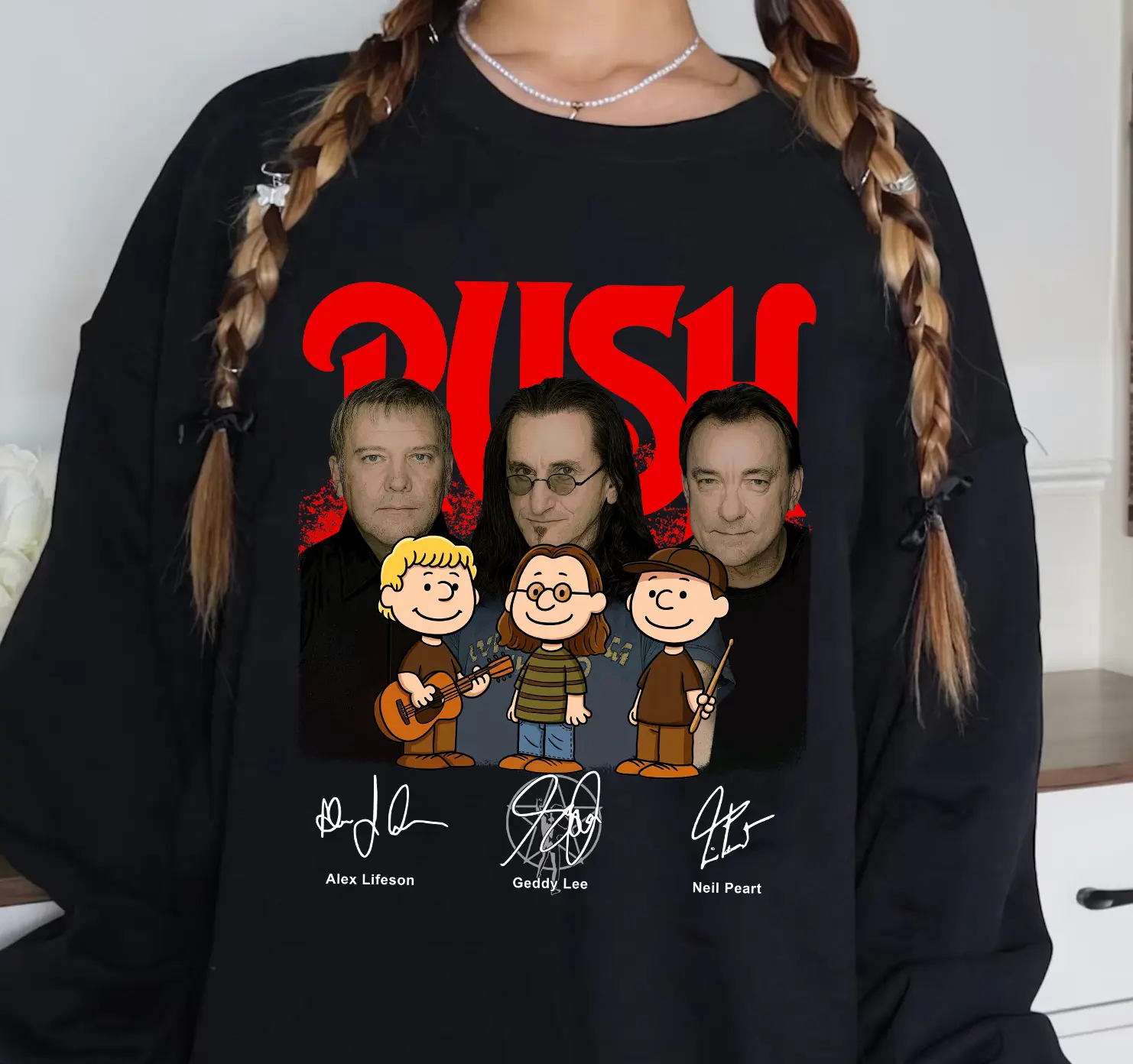 Rush Neil Greddy Lee Shirt Fifty Something Tour Shirt