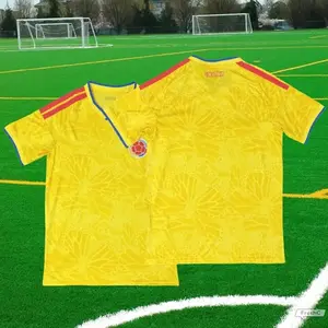 2526 World Cup Colombia Home Yellow Short-Sleeve Soccer Jersey