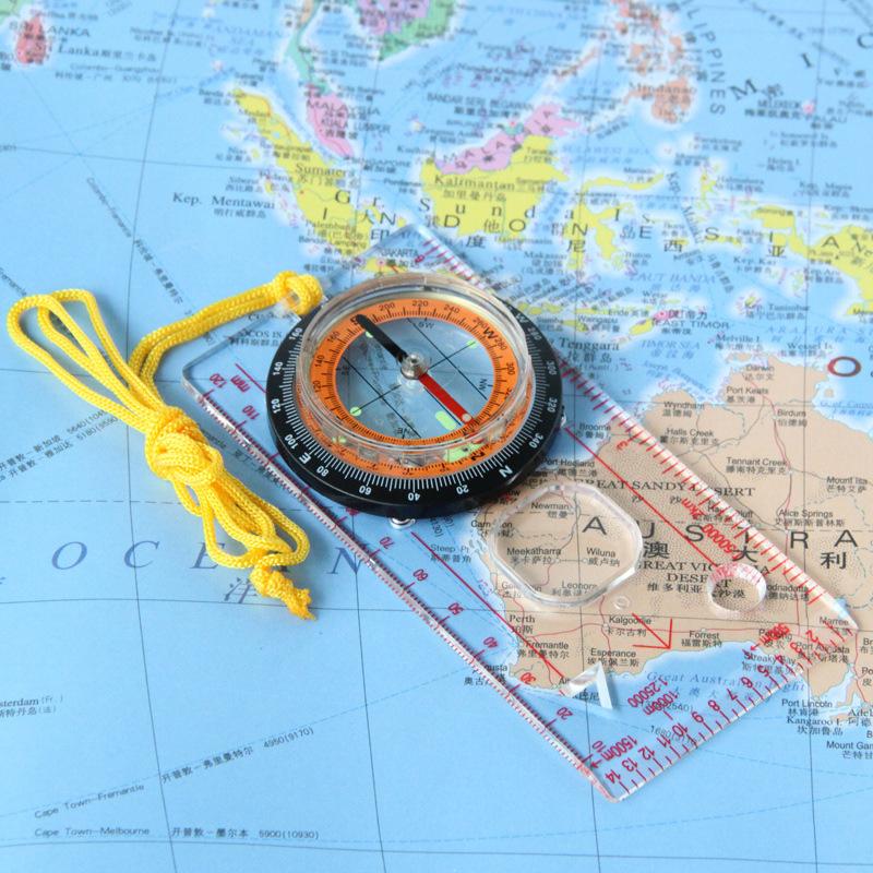 Multi-function Compass Map Ruler