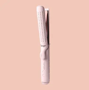 L'ANGE HAIR - Le Duo Standard 360° Airflow Styler Plug-in 2-in-1 3.5 in Titanium Flat Iron Adjustable Straightener & Curling Wand, Professional Hair Tools with Cooling Air Vents, Dual Voltage & Adjustable Temp, Adjustable Hair Straightener, How To Curl Ha