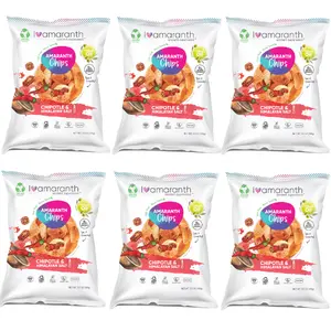 Iamaranth Chips: Chipotle + Himalayan Salt (12 bags / 3.5oz)