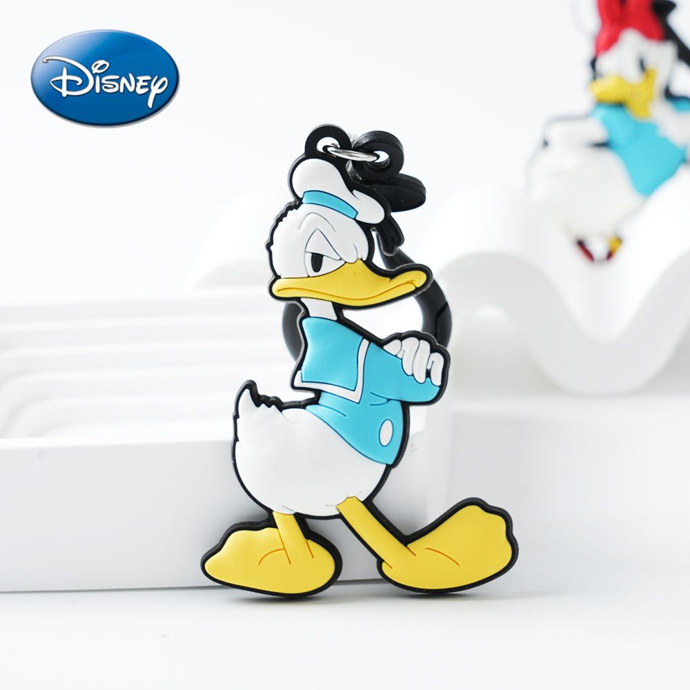1 PC Disney Officially Licensed Donald Duck & Daisy Duck Keychain Cute 3D Character Bag Charm & Key Ring Ideal Valentine's/New Year Gift for Friends