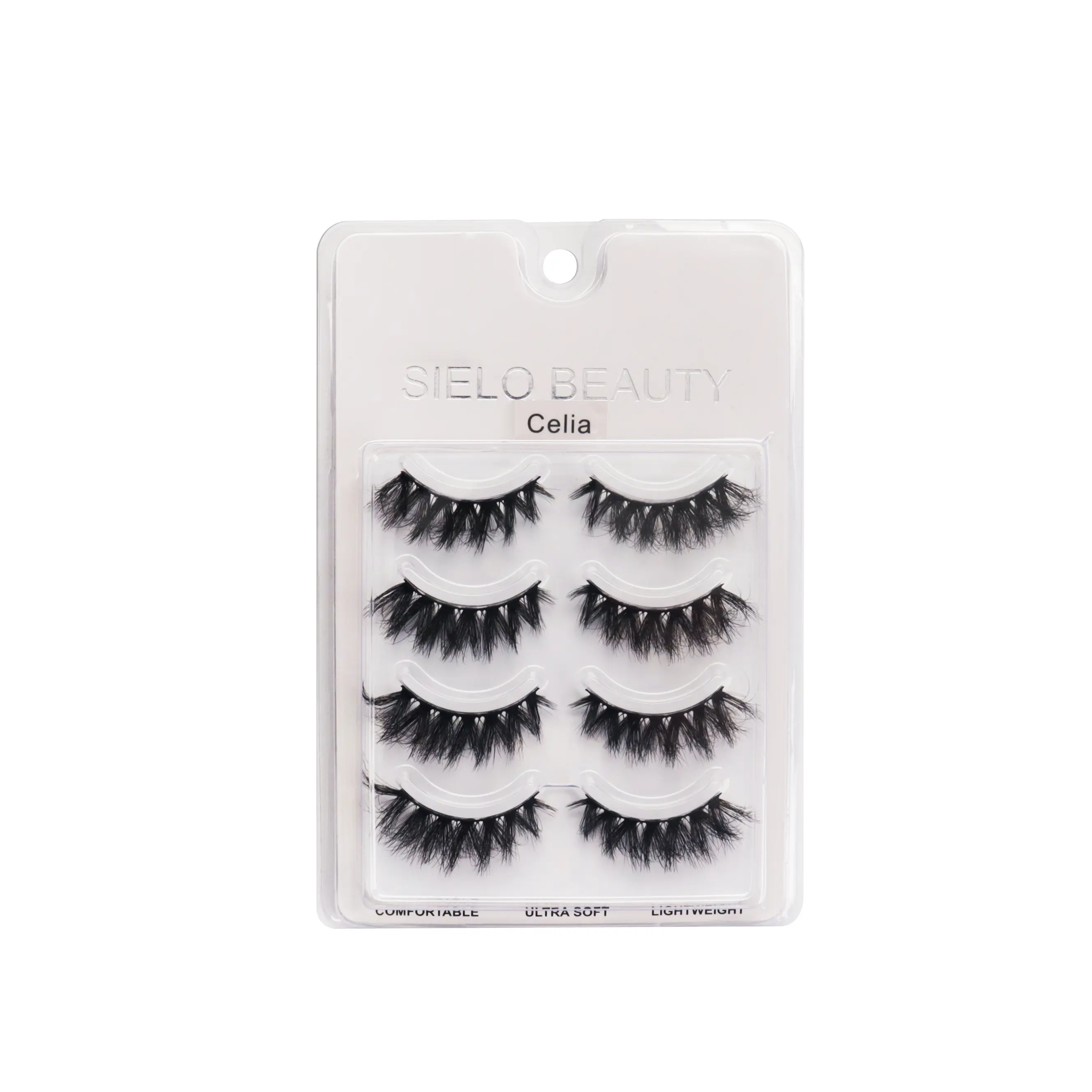 4 Pairs of "Celia" Lash Strip, Fluffy, Soft, Full, Dramatic.
