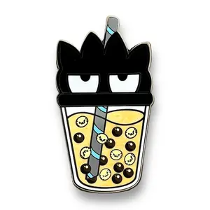 Cute Batz Boba Enamel Pin