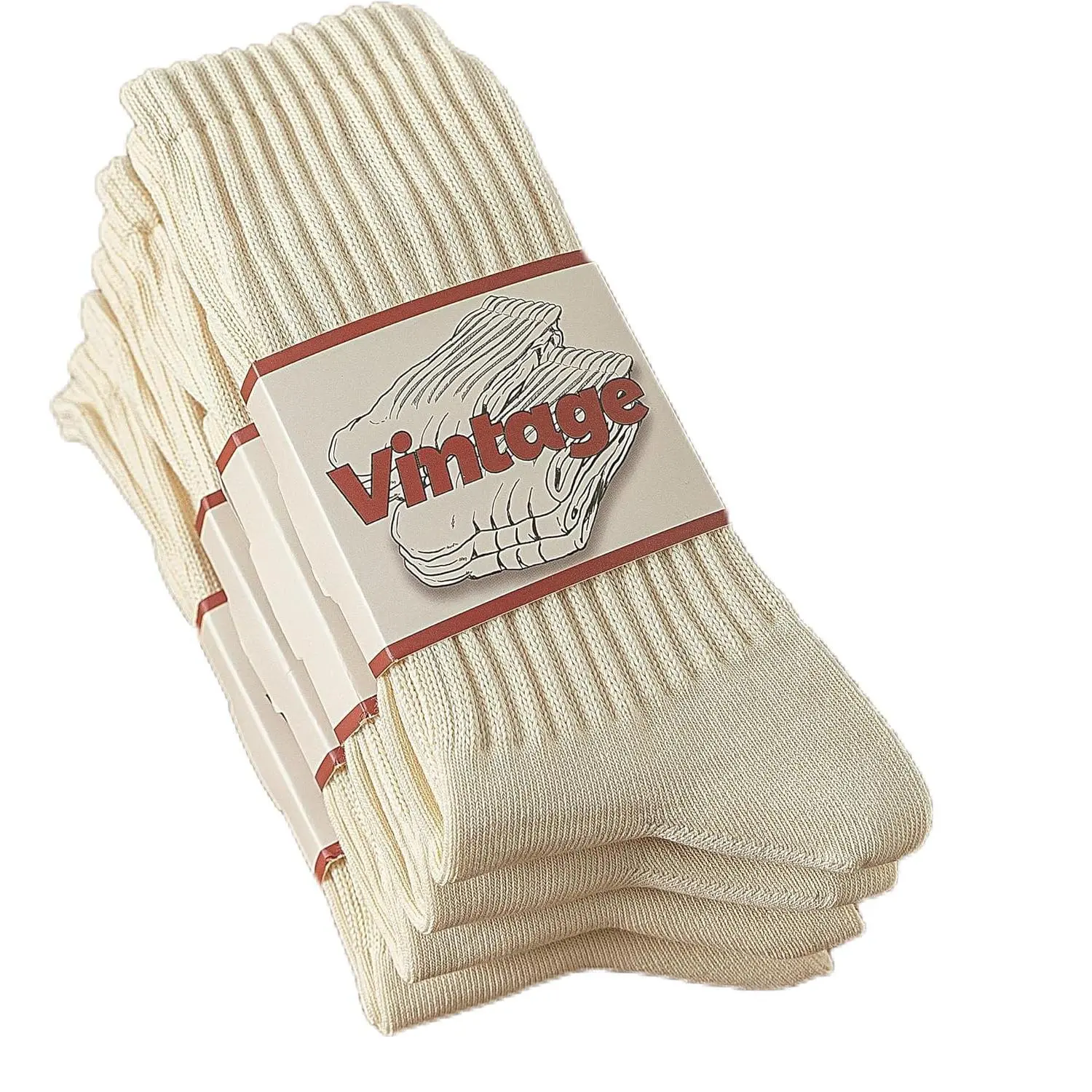Slouchy Cotton Crew Socks for Women & Men - 4 Pairs, Breathable Seamless Fabric, Casual Comfy for Fall & Winter, Slouch Socks, Breathable Fabric Socks