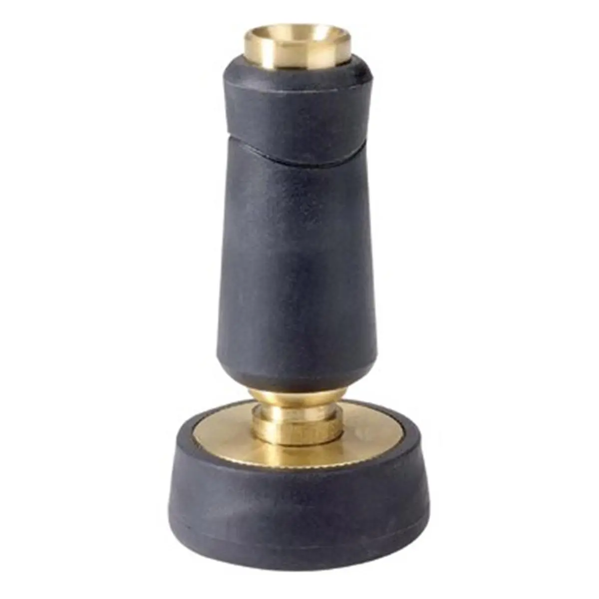 Gilmour 305-529 Small Brass Straight Twist Watering & Irrigation Nozzle with Brass Valve Stem, 4 Large Openings, Front-Rear O-Ring Seals, Full Flow, Leakproof Shut-Off, Precise Tip Angle for Home Improvement