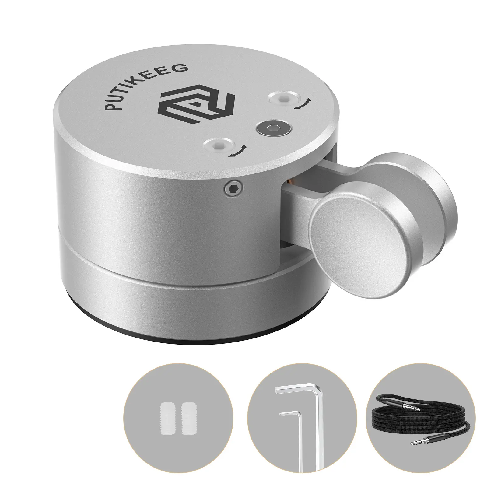 Putikeeg Mini Morse Code Key - CW Dual Paddle with Magnetic Base, Magnetic Return Paddles Morse Lambic Key for Amateur Ham Radio