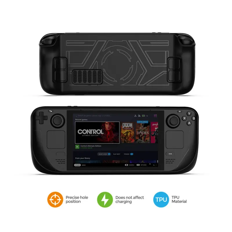 Steamdeck game console protective case, TPU protective anti-slip and anti-drop rubber sleeve, hard shell for game console protection, Handheld