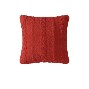 Sunday Citizen Braided Throw Pillow in Rouge
