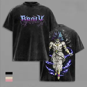 Broly - DBZ Vintage Washed T-Shirt, Relaxed Fit, Heavyweight Cotton, Unisex Streetwear Casual Wear, Legendary Super Saiyan Graphic Tee, Gift for Anime Fans 67 shirt silverfish clothes trend gift book merch