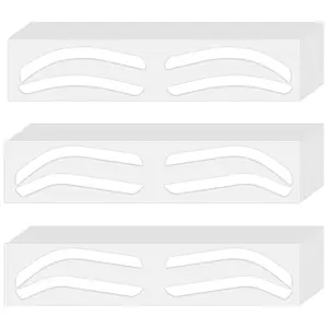 30PCS 3 Sizes Eyebrow Stencils for Shaping, Disposable Adhesive Eyebrow Sticker Templates, Eyebrow Shaping Tape Template Kit for Women Tinting Makeup