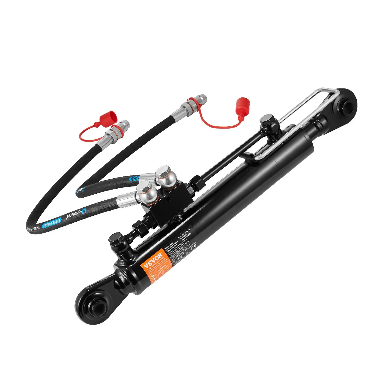 【Summerfinds】VEVOR Hydraulic Top Link Cat.1-1 (11 in20-7/8~31-7/8 in )Hydraulic Cylinder with 2 Hoses & G3/8" Check Valve, Transportation, 2.3 Tons Pulling