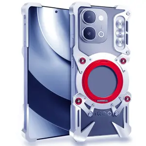 Shockproof Metal Bumper Case For vivo iQOO 15Ultra 15R 13 12pro iQOO9Pro Neo10pro 9spro+ neo8se neo7 6se 5s z11 Turbo z10lite z10turbo pro+ z10lite 10r 10x z10 lite z9s  Case Aluminum Cover With ring holder