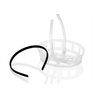 2 Pack Anti-Slip Graduation Cap Headband, Curly Hair Grad Hat Accessories for Women Graduates outdoorfun
