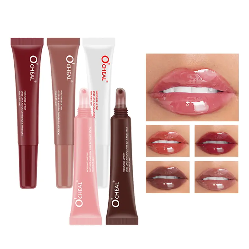 O'CHEAL Colored Lip Mask Glaze Cosmetic - 03# Raspberry Purple Hydrating Moisturizer Makeup, Natural Lip Care Hydrate Product for Adults, Normal
