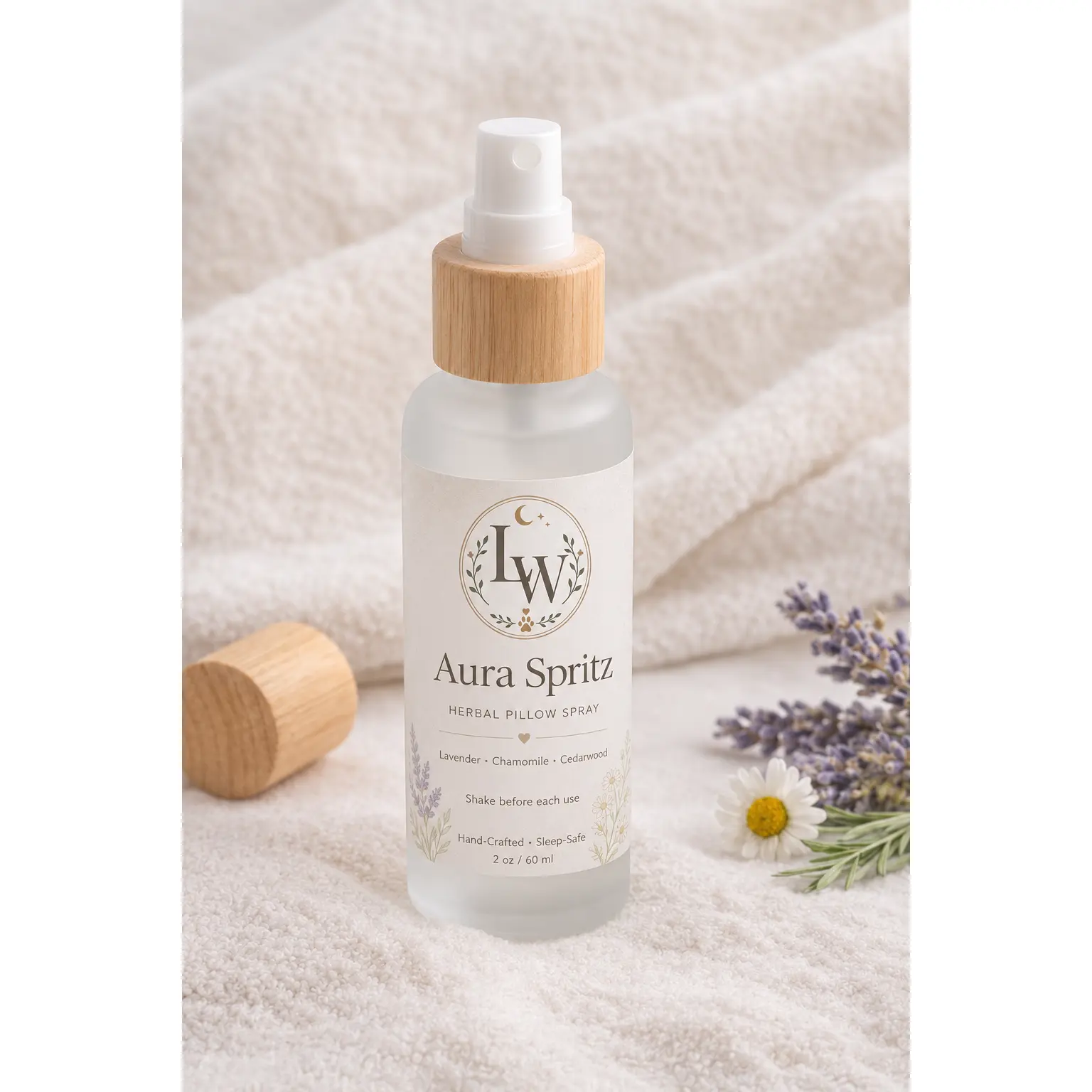 LURE Aura Sleep Mist | Calm Herbal Pillow Spray