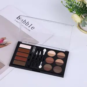 Waterproof Eyebrow Kit, Eyebrow Products, 1 Set Long Lasting Eyebrow Powder & Eyeshadow Palette & Eyeliner Stencil, Professional Makeup Set for Women, Cosmetic