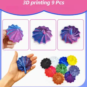 3D printing，9-Piece Movable Stress Relief Toy Set - Home Decor Collectible Statue, Ideal Birthday Gift for Children, Office & Insomnia Stress Relief for Adults